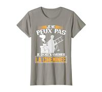 Je ne Peux Pas, Je Dois ramoner la cheminée | Ramoneur T-Shirt, Femme, Ardoise, 3XL