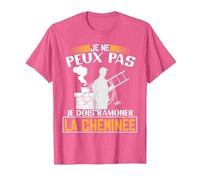 Je ne Peux Pas, Je Dois ramoner la cheminée | Ramoneur T-Shirt, Homme, Rose Chiné, XXL