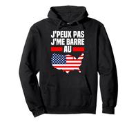 Je Ne Peux Pas Je Me Barre Au USA Etat Unis Drapeau Amerique Sweat à Capuche