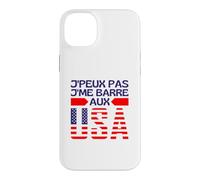 Je Ne Peux Pas Je Me Barre Aux USA - Je Pars Aux États Unis Coque pour iPhone 14 Plus