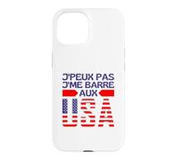 Je Ne Peux Pas Je Me Barre Aux USA - Je Pars Aux États Unis Coque pour iPhone 15