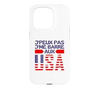 Je Ne Peux Pas Je Me Barre Aux USA - Je Pars Aux États Unis Coque pour iPhone 15 Pro