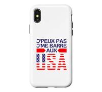 Je Ne Peux Pas Je Me Barre Aux USA - Je Pars Aux États Unis Coque pour iPhone X/XS