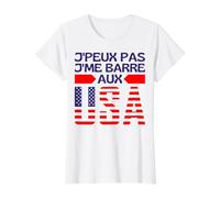 Je Ne Peux Pas Je Me Barre Aux USA - Je Pars Aux États Unis T-Shirt Graphique avec Valeur