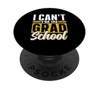 Je Ne Peux Pas Je suis À L'école Doctorale Étudiant Collège PopSockets PopGrip Adhésif