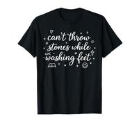 Je ne Peux Pas Jeter des Pierres en me lavant Les Pieds | Foi chrétienne T-Shirt