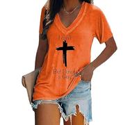 Je ne Peux Pas mais Je connais Un Gars décontracté Tshirt chrétien pour Femmes (Orange m) (m Orange)