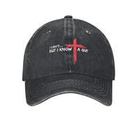Je ne Peux Pas, mais Je connais Un Gars Jesus Cross Casquette de Baseball chrétienne décontractée drôle Bonnet de Camionneur de Sport Bonnet de Printemps Unisex-Teens Casquette à Snapback