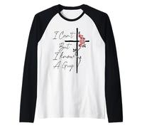 Je ne Peux Pas mais Je connais Un Gars Jesus Cross Flowers Manche Raglan
