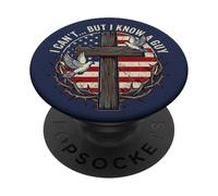 Je ne Peux Pas mais Je connais Un Gars Jesus Cross Funny Christian PopSockets PopGrip Adhésif