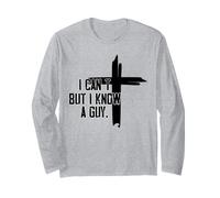 Je ne Peux Pas mais Je connais Un Gars Jesus Cross Manche Longue