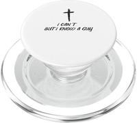 Je ne Peux Pas mais Je connais Un Gars Religieux Croix Foi PopSockets PopGrip pour MagSafe