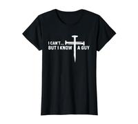 Je ne Peux Pas ne Pas connaître Un Gars, prière chrétienne Amusante de Jesus Cross T-Shirt Graphique avec Valeur, Femme, Noir, XS