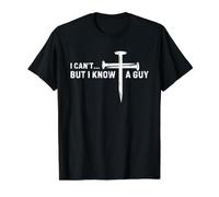 Je ne Peux Pas ne Pas connaître Un Gars, prière chrétienne Amusante de Jesus Cross T-Shirt Graphique avec Valeur, Homme, Noir, XL