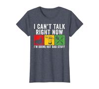 Je ne Peux Pas Parler Maintenant Fais Trucs Sexy pour Papa T-Shirt, Femme, Bleu Chiné, XXL