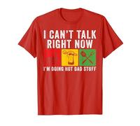 Je ne Peux Pas Parler Maintenant Fais Trucs Sexy pour Papa T-Shirt, Homme, Rouge, S