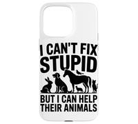 Je Ne Peux Pas Réparer Les Bêtises, mais J'aide Les Animaux Coque pour iPhone 15 Pro Max
