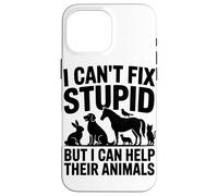 Je Ne Peux Pas Réparer Les Bêtises, mais J'aide Les Animaux Coque pour iPhone 16 Pro Max