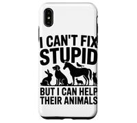 Je Ne Peux Pas Réparer Les Bêtises, mais J'aide Les Animaux Coque pour iPhone XS Max