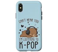 Je ne Peux Pas t'entendre, j'écoute de la K-Pop, C'est Mignon Coque pour iPhone X/XS