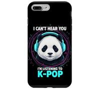 Je ne Peux Pas t'entendre, j'écoute K-Pop Panda Coque pour iPhone 7 Plus/8 Plus