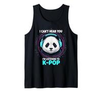 Je ne Peux Pas t'entendre, j'écoute K-Pop Panda Débardeur