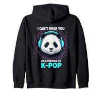 Je ne Peux Pas t'entendre, j'écoute K-Pop Panda Sweat à Capuche