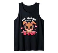 Je ne Peux Pas t'entendre, j'écoute Kpop Cute Bunny Kawaii Débardeur