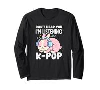 Je ne Peux Pas t'entendre, j'écoute l'anime K-Pop Bunny Kawaii Manche Longue