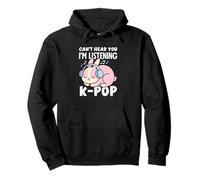 Je ne Peux Pas t'entendre, j'écoute l'anime K-Pop Bunny Kawaii Sweat à Capuche