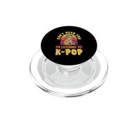 Je ne Peux Pas t'entendre, j'écoute Un Capybara drôle de K-Pop PopSockets PopGrip pour MagSafe
