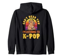Je ne Peux Pas t'entendre, j'écoute Un Capybara drôle de K-Pop Sweat à Capuche