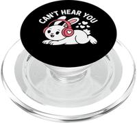 Je ne Peux Pas t'entendre Meme Je ne Peux Pas t'entendre Petit Lapin PopSockets PopGrip pour MagSafe
