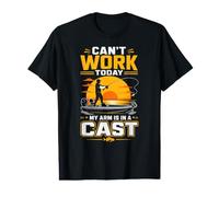 Je ne Peux Pas Travailler Aujourd'hui, Mon Bras est plâtré T-Shirt Graphique avec Valeur