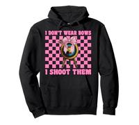 Je ne porte pas de nœuds, je les tire à l'arc pour fille, maman, archer, rose Sweat à Capuche