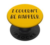 Je ne pourrais pas être plus heureuse Funny Idea White Lie Party PopSockets PopGrip Adhésif
