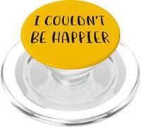 Je ne pourrais pas être plus heureuse Funny Idea White Lie Party PopSockets PopGrip pour MagSafe