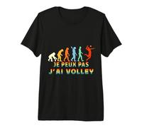 Je ne pouvais Pas J'Ai Volley Evolution Volleyball T-Shirt Haut de Gamme