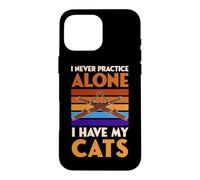 Je ne Pratique jamais Le basson Seul, J'Ai Mes Chats drôles Coque pour iPhone 16 Pro Max