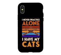 Je ne Pratique jamais Le basson Seul, J'Ai Mes Chats drôles Coque pour iPhone X/XS