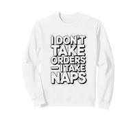 Je ne Prends Pas de Commandes, Je Fais des Siestes Funny Lazy Sweatshirt
