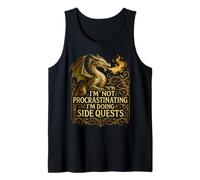 Je ne procrastine Pas, Je Fais des quêtes Secondaires Dragon Fantasy Débardeur