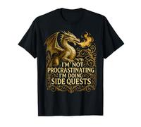 Je ne procrastine Pas, Je Fais des quêtes Secondaires Dragon Fantasy T-Shirt