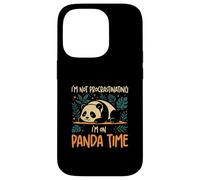 Je ne procrastine Pas, Je suis sur Panda Time Funny Panda Lovers Coque pour iPhone 14 Pro