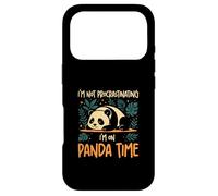 Je ne procrastine Pas, Je suis sur Panda Time Funny Panda Lovers Coque pour iPhone 17 Pro