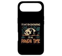 Je ne procrastine Pas, Je suis sur Panda Time Funny Panda Lovers Coque pour iPhone Air