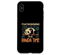 Je ne procrastine Pas, Je suis sur Panda Time Funny Panda Lovers Coque pour iPhone XS Max