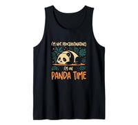 Je ne procrastine Pas, Je suis sur Panda Time Funny Panda Lovers Débardeur