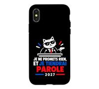Je Ne Promets Rien Humour Élection présidentielle 2027 Coque pour iPhone X/XS