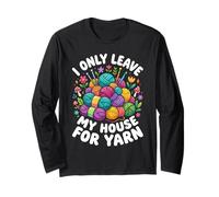 Je ne quitte ma Maison Que pour Tricoter et Crocheter Manche Longue